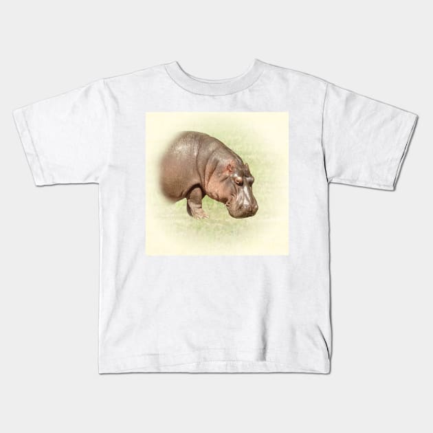 Hippopotamus Kids T-Shirt by Guardi